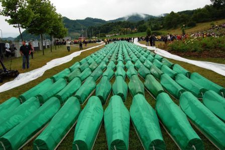 Cercueil des victimes Srebrenica