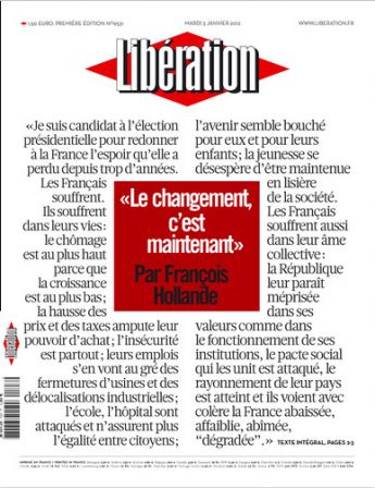 Libération 3 janvier 2012
